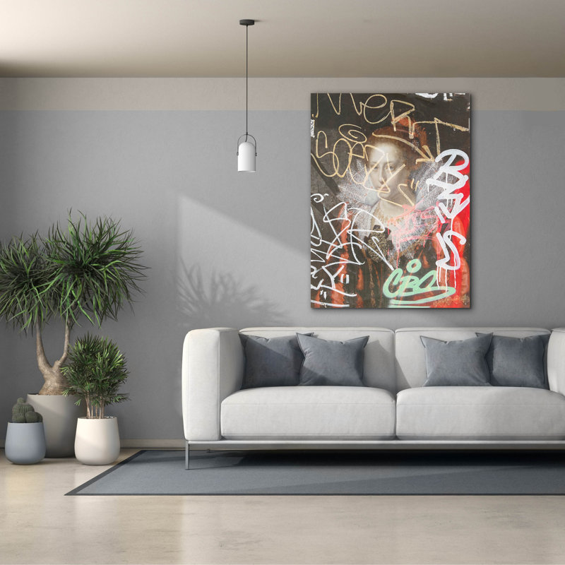 «Portrait of a Young Lady» par Irena Orlov, art mural sur toile, H 54 po x l 40 po x P 1,5 po