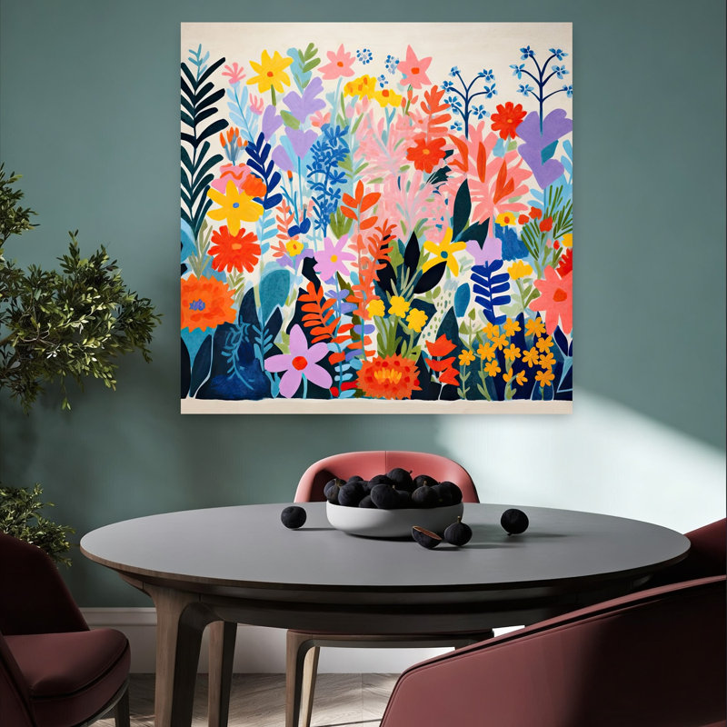 Art mural moderne et abstrait abstrait coloré