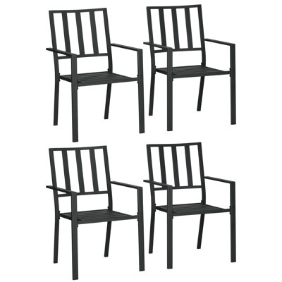 Nielah Stacking Patio Dining Armchair,Dining Chair