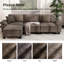 Fauteuil à assise profonde avec coussin décoratif-524532142