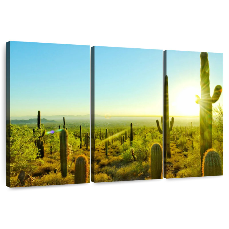 Harnek Sunny Arizona Cactus, 36" H x 57" W