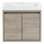 Ensemble de meuble-lavabo simple mural 24,5 "