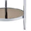 Table basse Abbe, finition verre et chrome