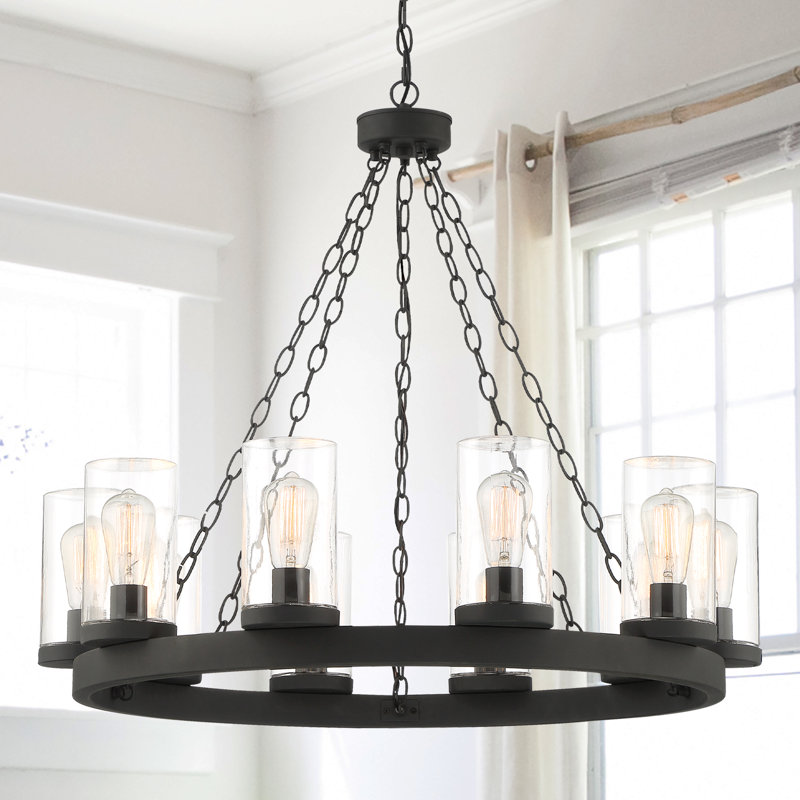 Lustre d'extérieur à 10 lumières Clemons