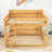 Queen Over Queen Wood Bunk Bed With Shelves, Dual Charging Stations And Guardrails-359828695