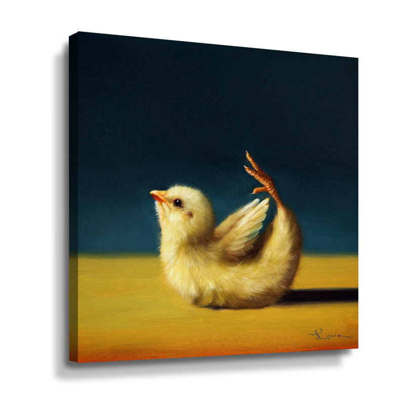 Yoga Chick Bow Pose Gallery, Wrapped Canvas, 24" H x 24" W