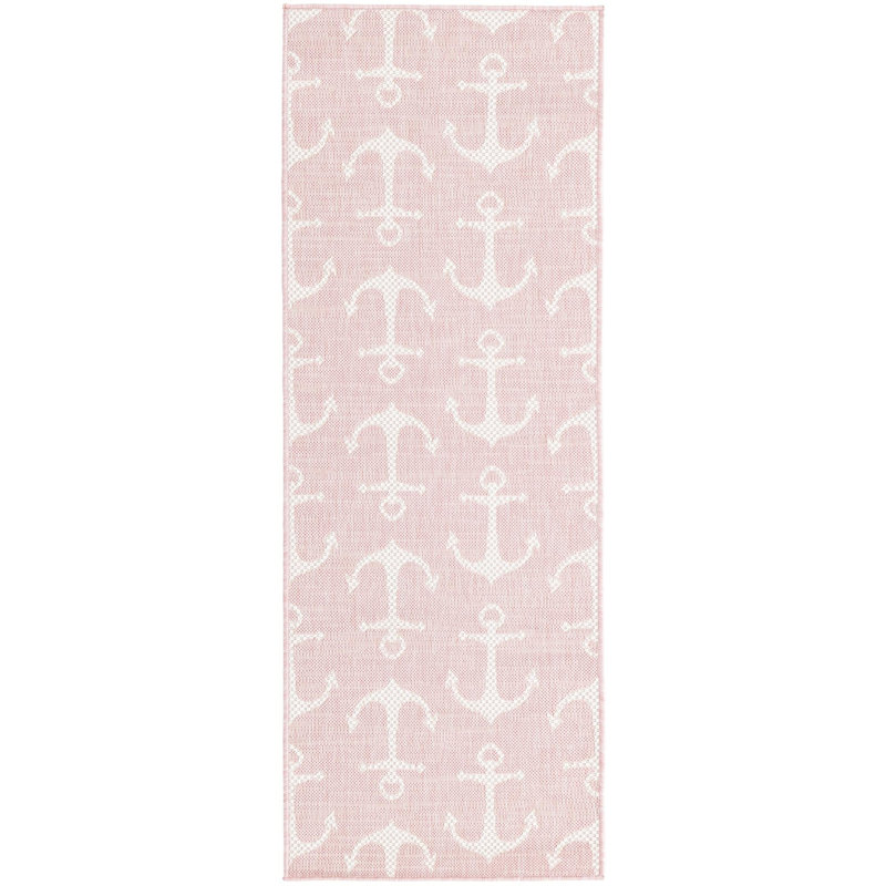 Outdoor Ayton Area Rug Sea Foam Color, Runner 2' x 6'
