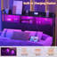 Miljenko Headboard with Led Lights & Charging Station-1240048260-1240048257