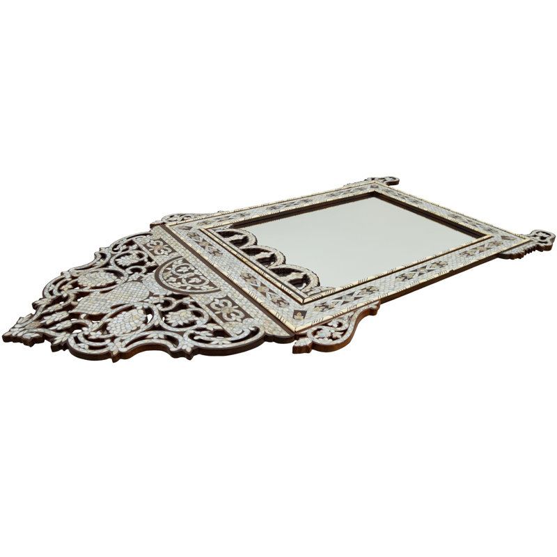 Damascene Flat Coquillage Wall Mirror