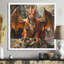  «Orange Beige Dragons Mythical Creature - décoration murale Mythical Creatures-136105025-106124276