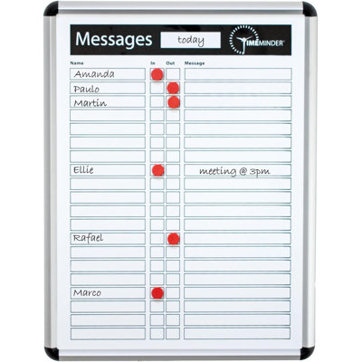 Wall Mounted Whiteboard, 60cm H x 45cm W