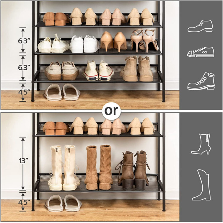 Yusong Shoe Rack, 6 Tier Shoe Organizer Storage for Closet