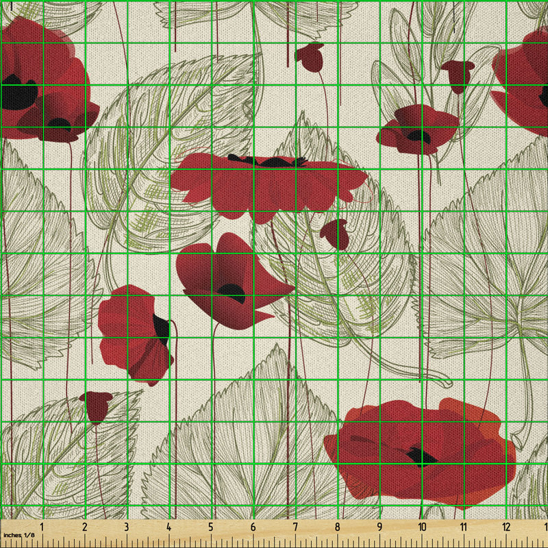 Dawood Tree Leaves Floral Multi-Purpose Fabric