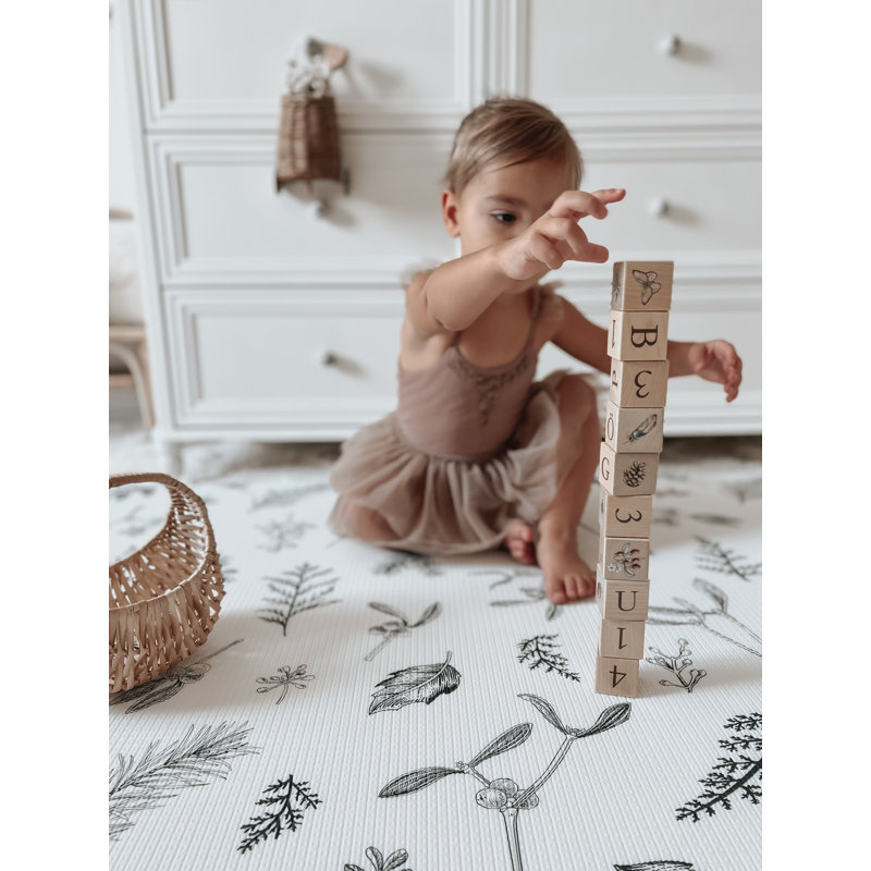 Little Bot Baby Play Mat (Ofie mat, Oceanview Checkerboard and Plants)