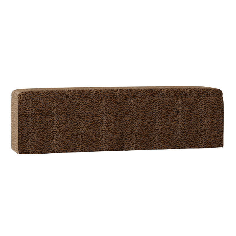 Ryan Upholstered Storage Bench, 21" H x 48" W x 18" D, Robyn Melon, Black