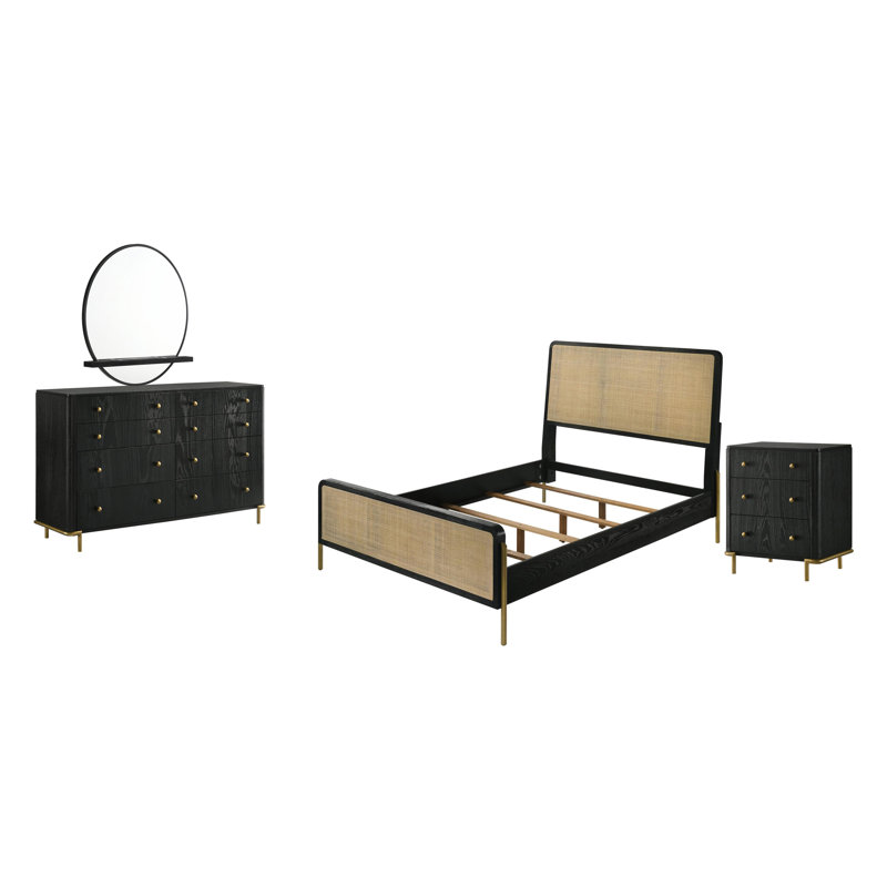 Ensemble de chambre à coucher 4 pièces Ferdows, Grand