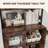 67-inch LED Bar Cabinet with Power Outlets, Multi-Functional Liquor Wine Storage & Coffee Bar Station-1739655580