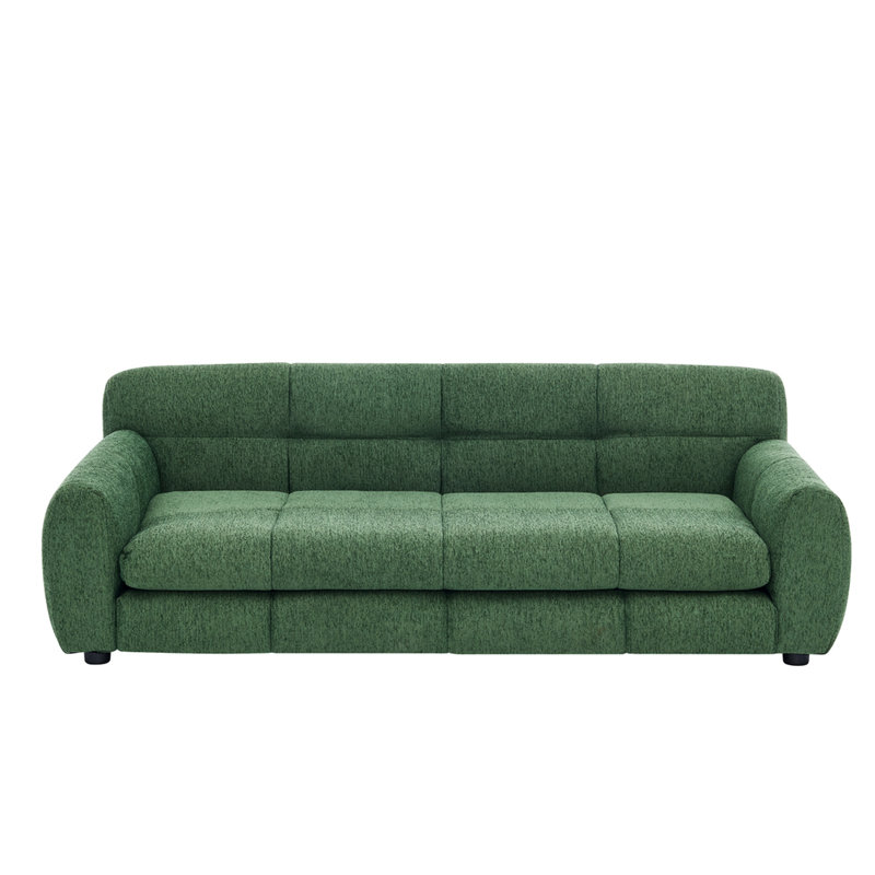 Lit pour chien à pattes courtes pour grands chiens, avec et en lin moderne et confortable, Green