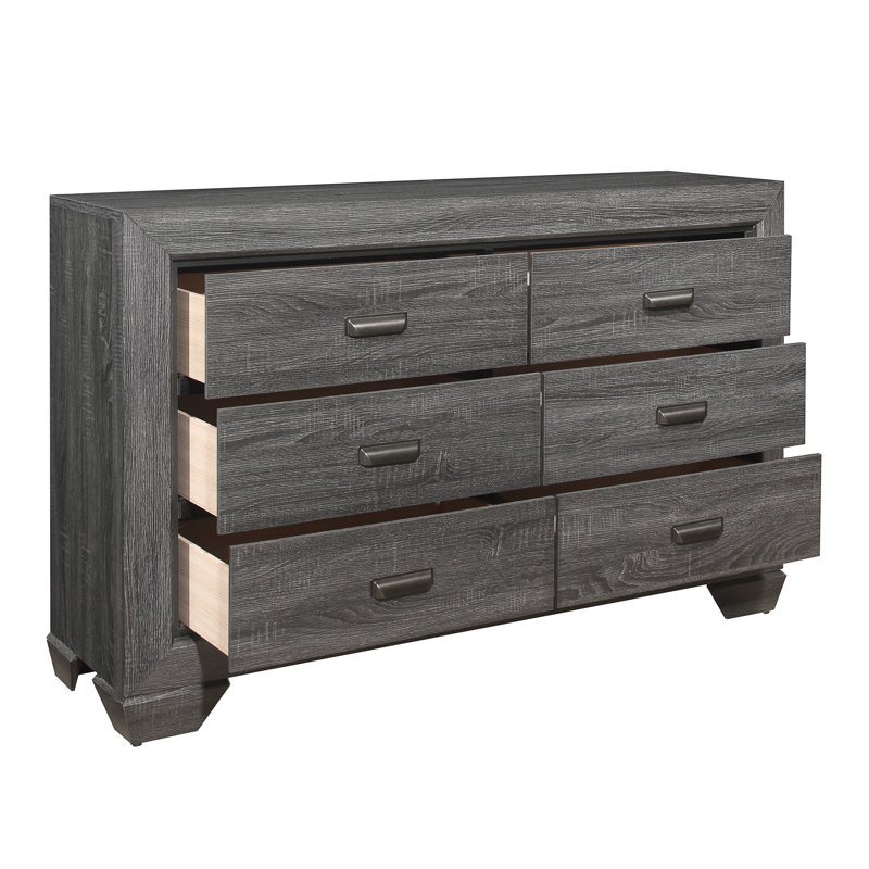 Henry 59'' W 6 - Drawer Dresser, Brown