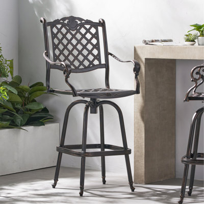 TABOURET DE BAR EN FONTE D'ALUMINUM