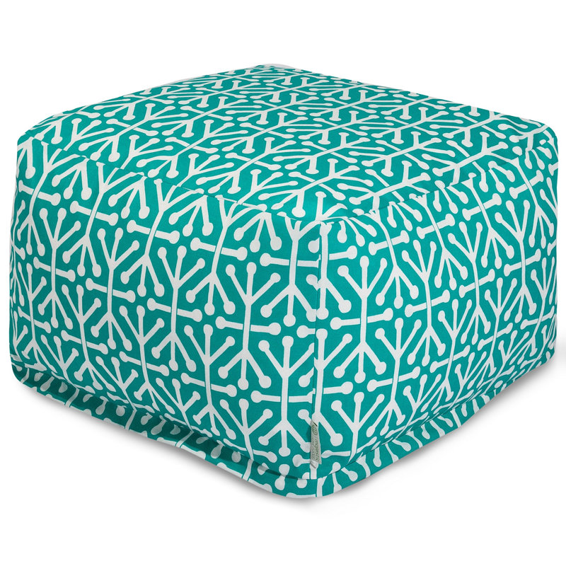 Nerys Outdoor Ottoman, Green