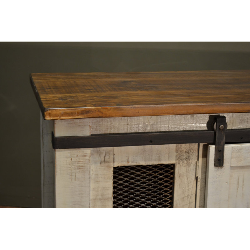 Dusharme Unfinished TV Stand for TVs up to 65", White