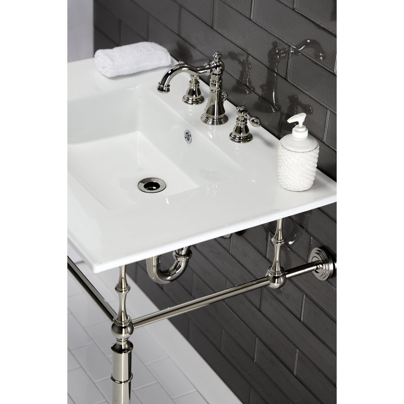 Kingston Brass Edwardian Brass Console Sink Legs, Polished Nickel