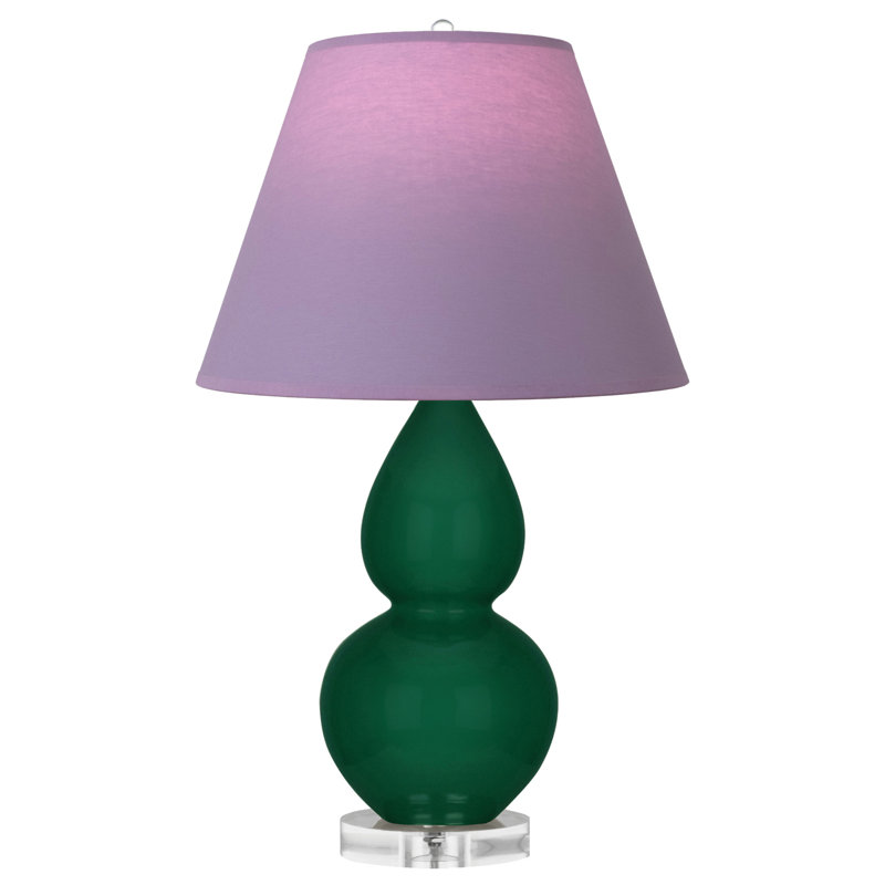 Petite lampe d'appoint à double gourde, Jungle, Lavande / prune