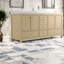 Armoire de salle de bain élégante en chêne élégant avec rangement double 72 po