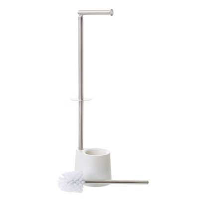 Swilley Free-Standing Toilet Roll & Brush Holder