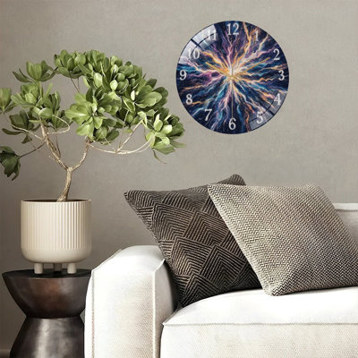 Horloge murale en verre 12 po