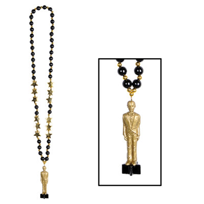 Perles avec statuette