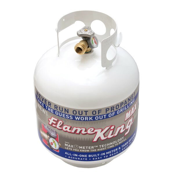 Flame King 40LB Steel Propane Tank Cylinder with OPD Valve