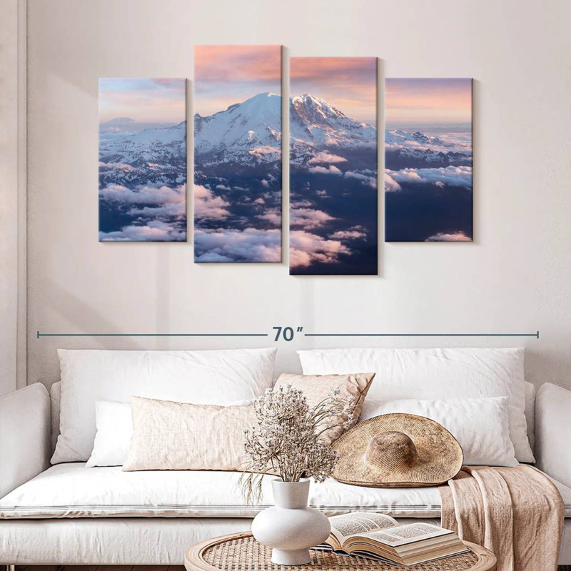 Alvord Mount Rainier Daybreak, 32" H x 52" W