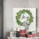 Reproduction d’art textuel sur toile tendue « couronne Joy »