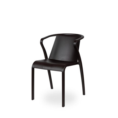Horka Stackable Outdoor Patio Dining Armchair with Cushion