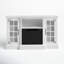 Meuble télé avec foyer électrique Aingeru pour téléviseur de 65 po ou moins - console média avec armoire de rangement, chaleur réglable et flammes DEL