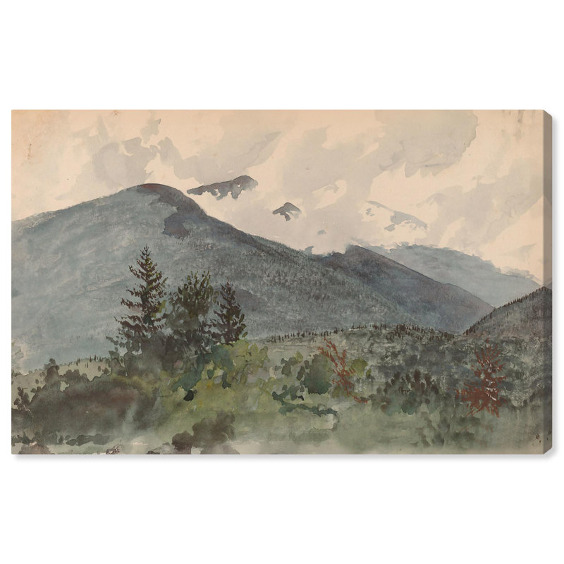 Art de paysage classique sur toile White Mountains par Art Remedy, Toile tendue, H 24 po x l 36 po x P 1,5 po