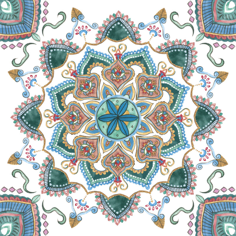 Mandala Zen IV, H 12 po x l 12 po