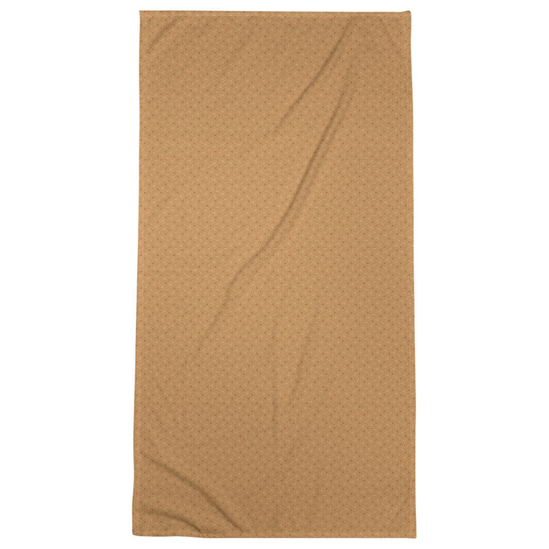 Katelyn Elizabeth Cotton Blend Bath Towel, Orange/White