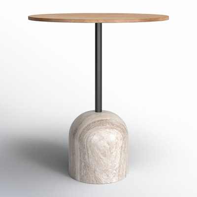 Idette Counter Solid Oak Pedestal Dining Table