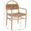 Chaise avec accoudoirs en bois massif Kashmir-980238158-980238152