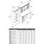 Ensemble de bureau d'ordinateur avec huche 3 pièces Akyrie-1186980609
