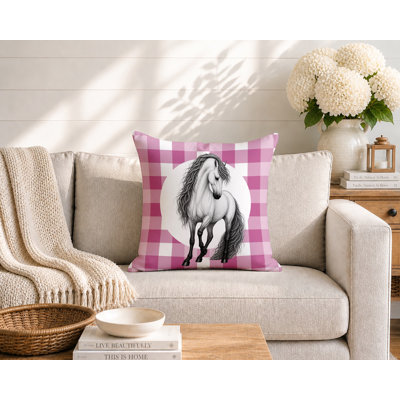 Coussin réversible Horse