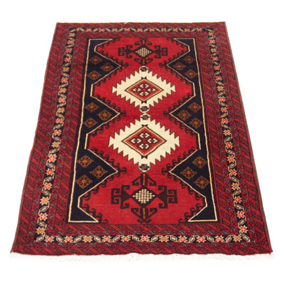 Warrenton One-of-a-Kind 3'5" X 6'1" New Age Wool Area Rug in Dark Copper