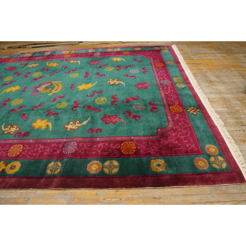 Tapis antique chinois Art Deco