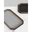 Plateau luxueux en bois de noyer