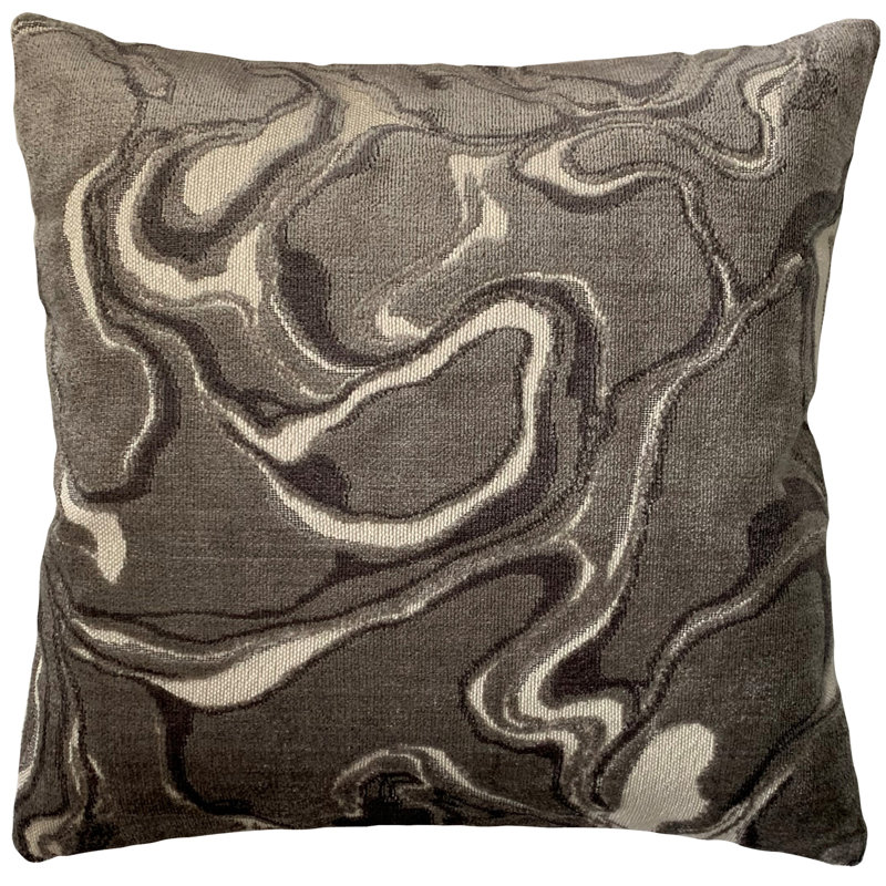 Abstract Reversible Throw Pillow, 24" x 24"