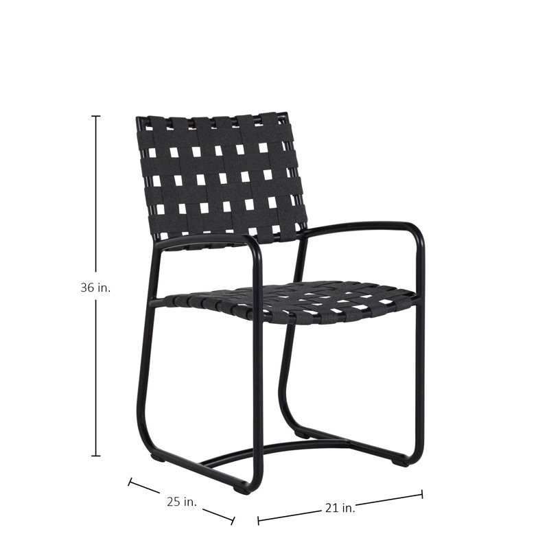 Catalina Arm Chair, Midnight Frame/Charcoal Seat