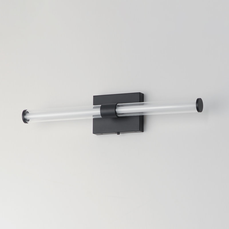 Barre d'éclairage de salle de bain Machaela, Noir